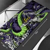 Tapis de souris Repose-poignets Tapis de souris Noir Blanc Dragon Tapis de table Computer Mousepad Company Big Desk Pad 100x50cm Grand Gamer Mousepads Mouse Mat T230215