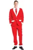 Ternos masculinos Classic Men's Red Jacket Pants for Wedding Custom Maded Party Wear Sets Masculino Blazer calça Blazer