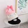 قبعة شتوية شتوية كبيرة للبنات مزودة بأذن ستيريو من Kuromi Velvet Visor Kids Accessories