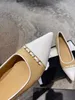 Brand Designer Dress Pointed toe Shoes Rivet Pointed Sandals Shaped Metal Buckle Single Stiletto Black Leather Cutout Sexy Slipper Strap Box 35-41