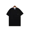 Moda marki męskiej topy koszulka Polos Oryginalna wysokiej jakości swobodny mężczyzna czarny biały lapa T-shirt trójkąt trójkąt TREASE Summer Nowy luksusowy projektant krótkie rękawy JHK8