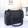 2022 Designer-Femmes sac à rabat classique sac à main dame argent noir chaîne épaule messenger bag269Z
