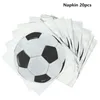 Posate usa e getta 1 set Calcio Calcio Decorazione festa di compleanno Tema Stoviglie Decor Boy 230216