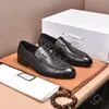 Top Designers Shoes Men Fashion Loafers Genuine Leather Mens Business Office Work Formal Dress Shoes Brand Designer Party Wedding Flat Shoe With boxSize 38-45