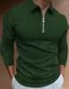 Polos pour hommes hommes à manches longues polos décontracté col ample hauts 2023 mode Streetwear chemise rayée