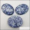 Steen natuurlijke ovale cabochon losse kralen rooskwarts turquoise stenen gezicht voor reiki genezende kristal ornamenten ketting ring oorring dhra3