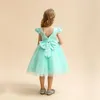 Meisjesjurken Baby Doop Jurk voor meisjes Backless Pearls Elegante kinderen Princess Wedding Party Tutu Jurk Toddler 1e verjaardag Vestidos