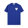 Luksusowy styl mody T Shirt 23 Spring Love Jacquard Hafttery Knitt Short Rękaw Zagółeize Am I Design for AmisWeater Men i Wome Gdxk
