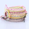 Handgemaakte geweven gevlochten touw vriendschap bedelarmbanden voor vrouwelijke mannenliefhebbers mode decor kleurrijke sieraden