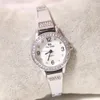 Armbanduhren Luxus Damen Armband Uhren Mädchen Stahl Mode Kleines Zifferblatt Diamant Quarzuhr Damen Roségold Analog Handgelenk Frauen