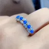 Rings de cluster elegantes Opal natural real 925 jóias finas de prata esterlina para homens ou mulheres