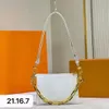 Designer-Taschen für Damen, einzelne Schulter, Messenger-Vintage-Tasche, Handtasche mit Kette, geprägte Damen-Geldbörsen aus echtem Leder