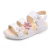 Scarpe da ginnastica Ragazze Sandali Gladiatore Fiori Dolce Morbido Spiaggia per bambini Bambini Estate Floreale Principessa Moda Carino Alta qualità