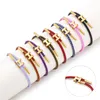 Link Armbänder Kette Edelstahl Draht Armband 3D Hartgold Mit Seil Einstellbar Wasserdicht Für Frauen Luxus JewelryLink