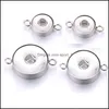 Charms Noosa Tv￥ ￶ron rostfritt st￥l 18mm snap -knapp bastillbeh￶r fynd metall diy armband halsband snaps smycken dropp deli dh3ya