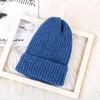 Beanies Beanie/Skull Caps Unisex Winter Soft Wart Cotton Cashmere Knitte Beanie Hat High Quality Cable Knit Plain 2023 Delm22