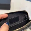 Ny kvalitet äkta lädermens plånbok med låda Luxurys designers plånbok kvinnor plånbok pures kreditkortshållare pass h265x