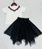 2023 New Highend Baby Clothing Sets 소녀 짧은 슬리브 정장 여름 어린이 서양식 아기 치마 어린이 세트 Sui5253038