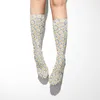 Women Socks JK Woman All Over Lolita Style Long Print Knee High Fashion Flower Cosplay Sexy Nylon Stockings