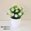 Dekorativa blommor vårblomma konstgjorda krukväxter Bonsai krukor falska hogar bord prydnad för heminredning sovrum planter trädgård