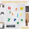 Math Counting Time 26Pcs Educational Toys Math Magnetic Learning Alphabet Letters Plastic Refrigerator Stickers Toddlers Kids Lea Dhfoa