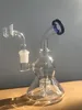 Verre Bong Narguilés Recycleur Dab Rigs Huile Eau Bongs Heady Rig Fumer Des Conduites D'eau En Verre Avec Bol De 14mm