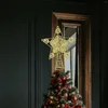 Christmas Decorations Tree Top Star Treetop Glitter For Xmas Desk Decoration