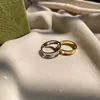 Love Ehering Band Luxus Ring für Frauen Paare Designerzubehör Stars Bague Homme Jewlery Designer Brief Herren plattiert Silbergold Ringe E23