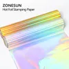 Zonesun hantverksverktyg 3 cm folier anodiserade förgyllda pappers heta pressfolier för läder hantverk bronsning pu papper förgyllning varm folie penna