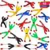 Novelty Games 48PCS Wall Tumblers Sticky Toys Climbing Man Stretchy Flexible Crawler for Kids Assorted Colors Party Favors Easter Stuffers 230216