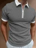 Polos homme Polo à manches courtes pour homme, coupe cintrée, avec impression de lettres, couleur unie, de marque, chemise d'été, 230215
