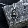 Pendentif Colliers Acier Soldat Nordique Viking Nordique Loup En Acier Inoxydable Collier De Mode Animal Chaîne Charme Bijoux SkandinaviskePendant