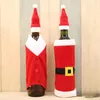 Topp Santa Claus Wine Bottle Cover Gift Reindeer Snowflake Bottle Hold BAS CASE SNOWMAN XMAS Hem Juldekoration Decor
