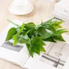 Decorative Flowers Simulation Wholesale Green Plant Glue Evergreen Discoloration Woodworking Gardening Artificial