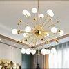 Hanglampen Zhongshan Fashion Ball -vorm Chrome G9 Dandellion Kroonluchter voor kamerdecoratie