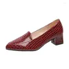 Dress Shoes Women Pumps enkelband Dikke hak vierkant teen midden hakken werken comfortabele dames tyh 2023