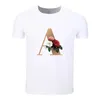 T-shirts pour hommes Police de fleurs 26 Lettre de l'alphabet Mode Coton T-shirt d'été à manches courtes Hommes Femmes Garçons Filles Chemise T-shirts Enfants Tshirt