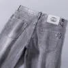 Designer-Jeans für Herren, schmal, CGIUI-Passform, Sommer, europäische Waren, leichte Luxus-Busin-Mode, mittlere und Jugend, elastische kleine gerade Hosen, 29–36, 38