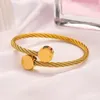 L86t erlo 8JS1 Bangle Women Designers Armband Luxury Designer Letter wispy smycken pläterad rostfritt stål kärlek gåva armband mens 4 stlyes