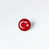 Partys Turkey National Flag Brooch World Cup Football Brooch High Class Banquet Party Gift Decoration Crystal Commemorative Metal Badge