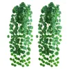Fleurs décoratives Simulation artificielle chaîne de vigne verte faux pour Restaurant El maison jardin réaliste X37B
