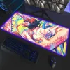 Mouse Pads Wrist Rests Chainsaw Man Gaming Mouse Pad Anime Computer Mousepad RGB Large Mouse Pad Gamer XXL Mouse Carpet Big Mause Pad PC Desk Play Mat T230215
