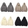 Designer Mens Fashion Hoodies Sweatshirts Hooded God Fear Double Line Fog High Street Loose Fleece Half Zip Hoodie U6oe