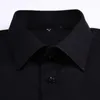 Men's Dress Shirts Business Casual Shirt Regular Fit White Black Light Blue Cotton Long Sleeve 230216