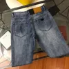 Jeans da uomo firmati Jeans da uomo pantaloni classici pantaloni in denim con ricamo a triangolo moda pantaloni larghi con cerniera accesso gamba dritta Pantaloni 8L5N