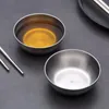 Bowls 1pc Small Stainless Bowl Soy Sauce Dish Dessert Sushi Kitchen Dip Rray Seasoning