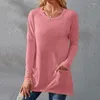 Damen-T-Shirts, langärmelig, elegant, gestrickt, weißer Pullover, Top, Damen-Winter, einfarbig, süß, koreanischer Vintage-Stil, lockere Mode, sehr warmer Pullover