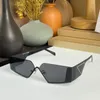 Half-Frame Sunglass Runway Sunglasses SPR58Z Slate Gray/Black Lenses Metal Sunglasses Men Outdoors Shades Womans Sun Glasses 58Z