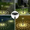 Pathway Patio Landsacpe Lighting Multi-color Solar Lamp Colorful Road Ground Branché Led Lawn Lights 4pcs Outdoor