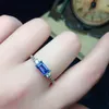 Cluster Rings Natural Real Tanzanite Ring 925 Sterling Silver For Men Or Women